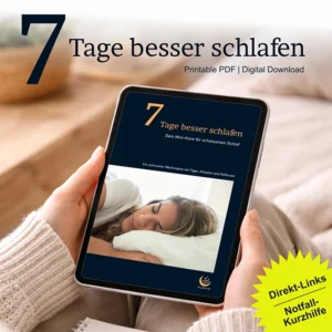 7 tage besser schlafen