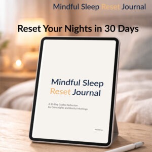 mindful sleep reset journal