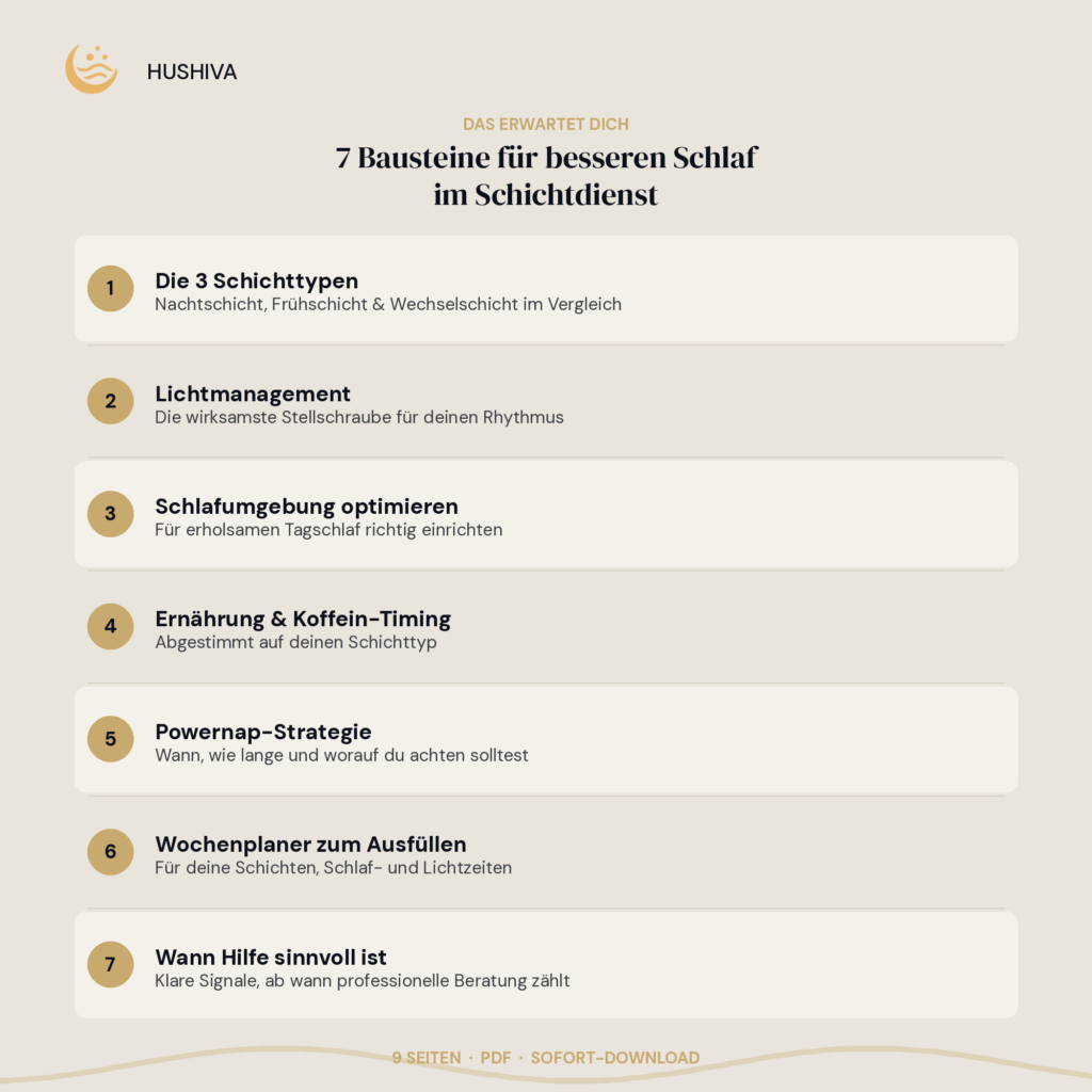 Auszug - Schlafguide für Schichtarbeit